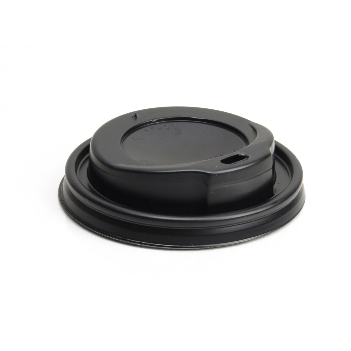 Nette 100 Stück Deckel schwarz für Heißgetränkebecher Ø 80mm