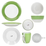thumbnail of 18tlg Frühstücksset VARIANT GRÜN für 6 Personen aus Porzellan