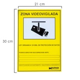 thumbnail of Cartel Zona Videovigilada 30x21 cm.