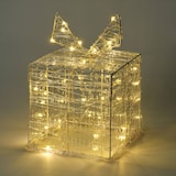 thumbnail of WellHome - Decoratieve kerstgeschenkdoos met 30 warmwitte micro-LED's 15x15x15cm