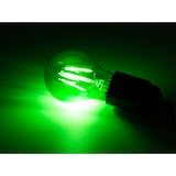 thumbnail of Ensemble de 4 ampoules LED en verre coloré avec douille E27, lampes multicolores, idéal pour les fêtes