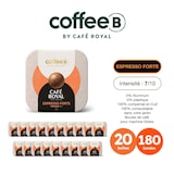 thumbnail of 180 Coffee Balls Espresso Forte - Boules de café haut de gamme 100% compostable - Conçues pour l'utilisation de la machine à café CoffeB by Café Royal