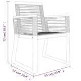 thumbnail of HELLOSHOP26 - 7 piezas de ratán al aire libre juego de comedor muebles de jardín pvc negro 02_0014373