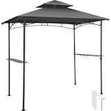 thumbnail of Grillpavillon wetterfest Maracaibo mit Winddach Ablagen 240x150x250cm anthrazit für BBQ - 406388