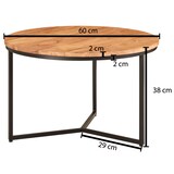 thumbnail of FineBuy Couchtisch Massivholz 60x60x38 cm Wohnzimmertisch Sofatisch Rund Tisch