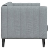 thumbnail of vidaXL Sofa 2-Sitzer Hellgrau Stoff
