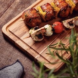 thumbnail of Tramontina CHURRASCO Schneide-/ Tranchierbrett aus Teakholz, FSC-zertifiziert, Saftrille, 40 x 24 cm