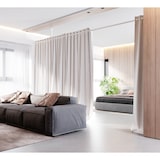 thumbnail of Alu Duschvorhangstange Gardinenstange 4 m extra lang Weiss 250-400 cm inkl. Deckenhalterung