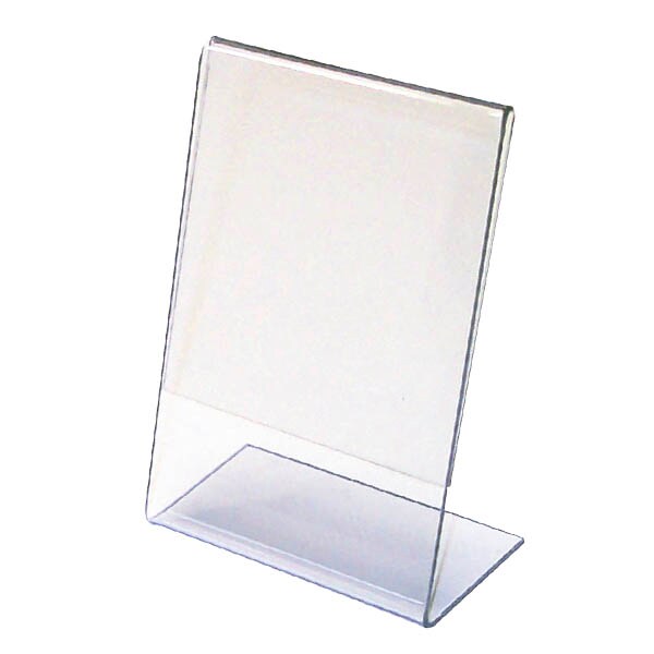 10 chevalets transparents verticaux 4x6 cm