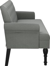 thumbnail of vidaXL Sitzbank mit Rückenlehne Dunkelgrau 120x62x75,5 cm Stoff