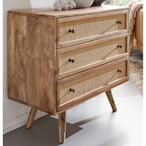 thumbnail of WOHNLING Sideboard 80x75x40 cm Mango Massivholz Anrichte Kommodenschrank