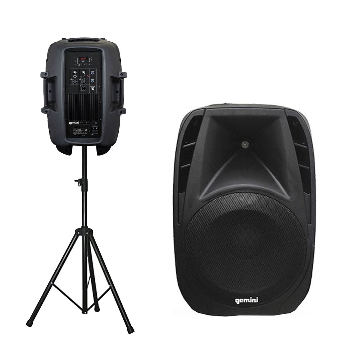 Enceinte amplifiée Boomer 10" 440W USB BT + pied