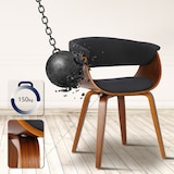 thumbnail of Chaise de Salle à Manger Bruce Noir /Noyer