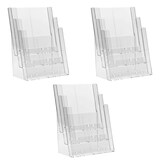 thumbnail of Danieli Store | Expositor porta folletos de mesa con 3 plazas A4 en metacrilato | Expositor de mesa | Expositor para volantes y tarjetas (3 Uds.)