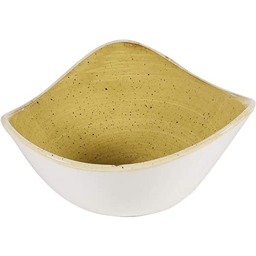Churchill Dreieckige Schale Keramik 15cm Stonecast Gelb