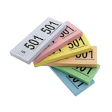 thumbnail of CombiCraft Doppelnummern / Nummernblocks - 1.000 Abrisse pro Block -  Set mit 6 verschienden Farben