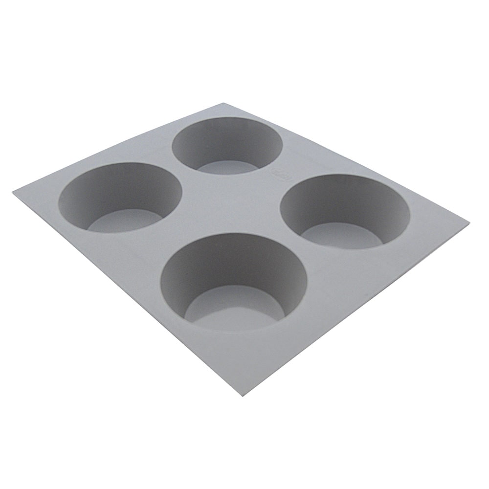 DE BUYER Silikonform 4 Mini-Muffins Elastomerform 21 x 17cm