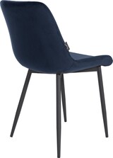 thumbnail of CLP Set van 2 eetkamerstoelen Victoria fluweel Fluweel HBT: 80x51x60 cm blauw