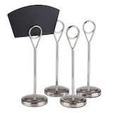 thumbnail of APS 71510 Lot de 4 porte-étiquettes galet inox Ø 5 cm, H 10,5 cm