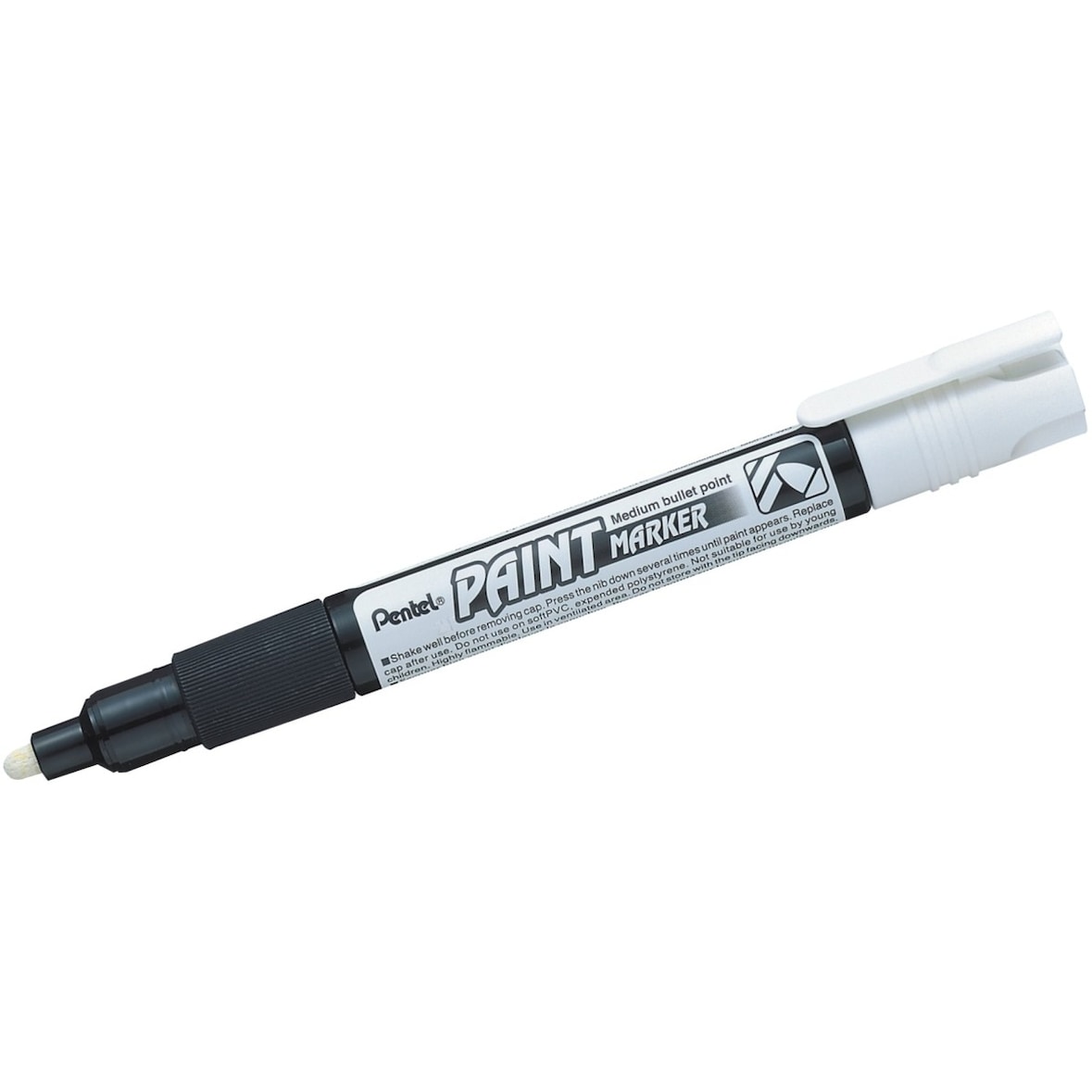 Marqueur permanent Paint Marker, pointe conique 4,6 mm, encre blanche