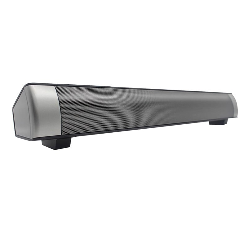 Barre de Son Bluetooth 4.0 Enceinte Sans Fil Double Diaphragme MP3 USB Aux Noir YONIS