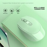 thumbnail of Souris Sans Fil Rechargeable 1600 DPI Ergonomique Pour Bureau Silencieuse Et Élégante Rose YONIS