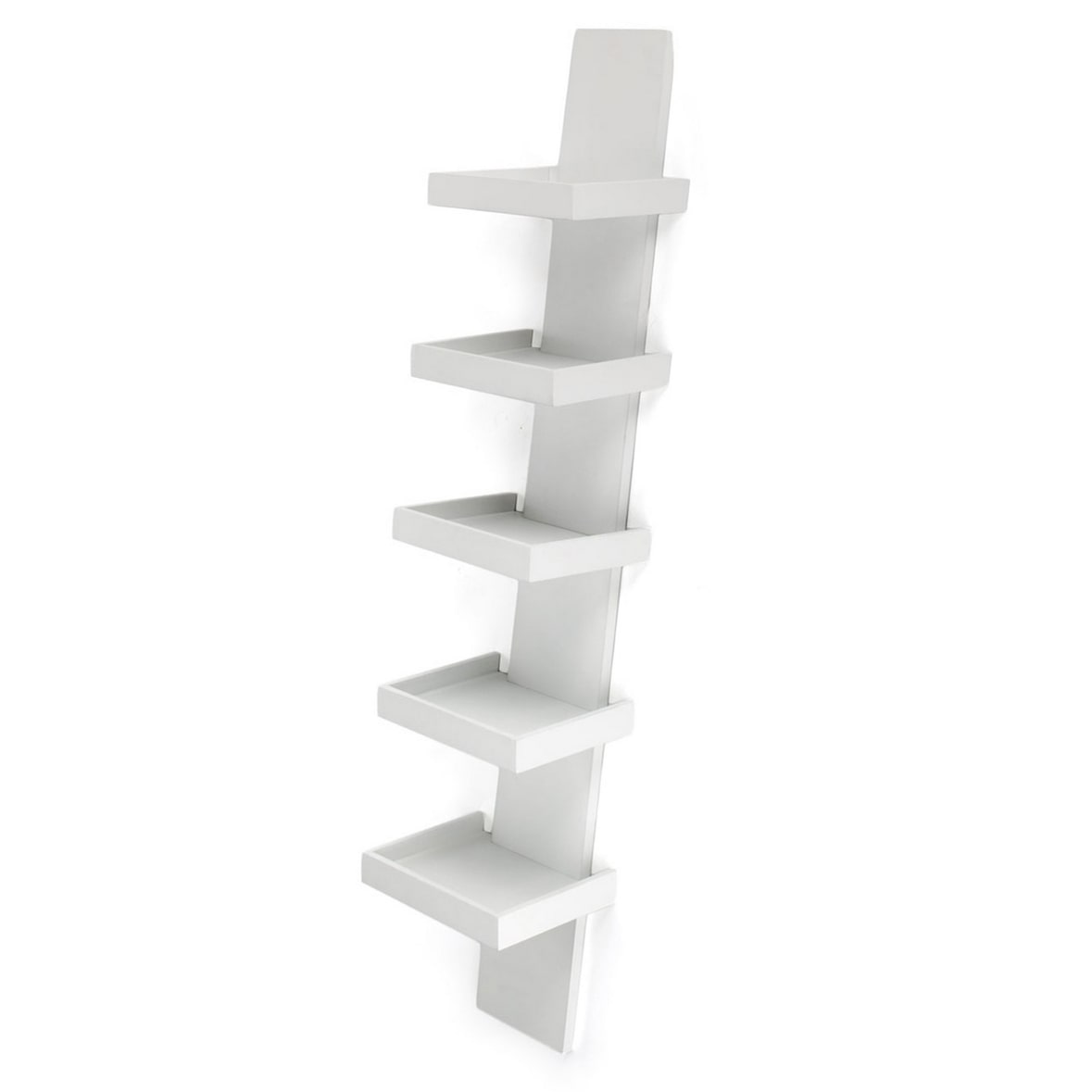 Oreste Luchetta libreria ERIE WHITE in MDF H.155 x L.31 x P.35 cm laccata Bianco opaco