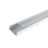 thumbnail of LED Aluschienen transparent Set aus Alustrip und Schiene Profil A 1m Kaltweiß 1 Meter
