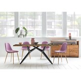 thumbnail of SIT Möbel Esstisch 180 x 100 cm, 40 mm Platte Altholz bunt lackiert, Metallgestell schwarz, B 180 x T 100 x H 73 cm, 15552-11, Serie TABLES & CO