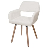 thumbnail of Décoshop26 -Silla de comedor tapizada con reposabrazos de tela chenilla color crema y patas de madera de haya 04_0009843