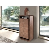 thumbnail of Angel Cerdá Cómoda em nogueira e PVC preto 7227C 60 x 43 x 117