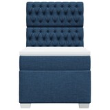 thumbnail of vidaXL Boxspringbett mit Matratze Blau 90x200 cm Stoff