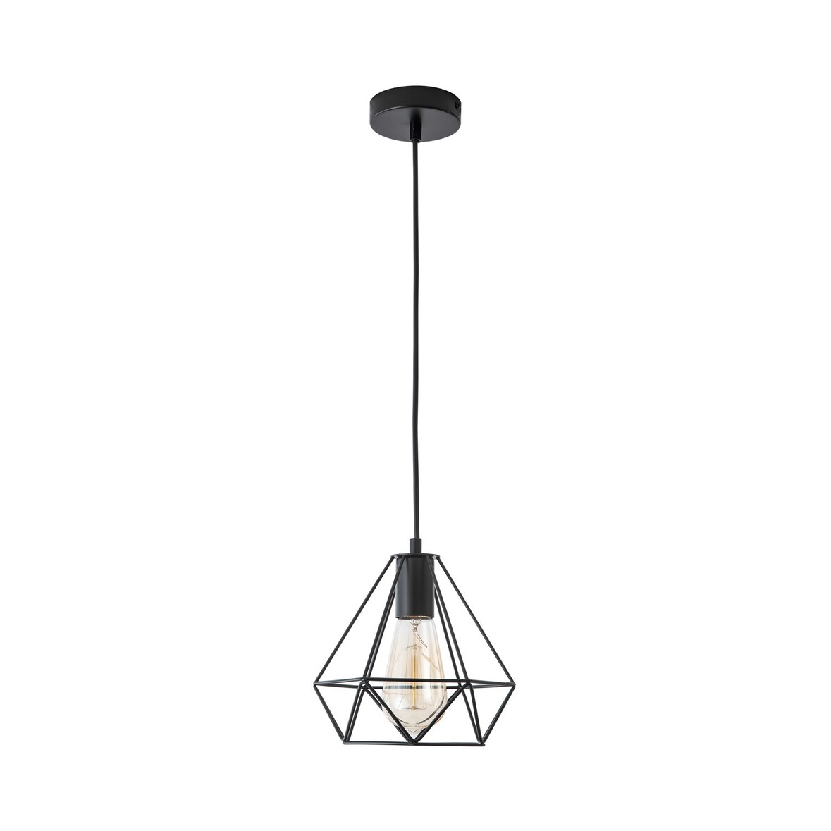 efectoLED Lámpara Colgante Metal Sardo Negro