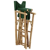 thumbnail of Chaises Pliables De Directeur Lot De 2 Vert Bambou Et Tissu