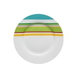 thumbnail of Q.B Fiori e Righe, set 18 piatti in fine porcellana