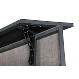 thumbnail of METRO PROFESSIONAL Barra de bar esquinera plegable para exterior Movara, aluminio/malla sintética, tablero PSPC, 85 × 42 cm, gris oscuro