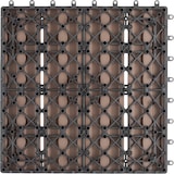 thumbnail of tectake Set tuintegels Tegulas, WPC in houtlook - bruin, Set van 22 - 406014