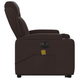 thumbnail of vidaXL Elektrischer Massagesessel mit Aufstehhilfe Dunkelbraun Stoff