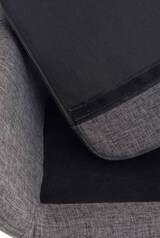 thumbnail of DELUKE® Barhocker mit Lehne Hellgrau VILO - Stoffbezug, 99x55x46cm | Barhocker mit Lehne Tresenhocker Barstuhl Küchenhocker Thekenhocker hoher Stuhl