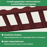 thumbnail of ARTECSIS Weinregal stapelbar Kunststoff für 24 Flaschen, stabiles Flaschenregal für Gastronomie und Lagerraum, erweiterbare Weinlagerung, Braun