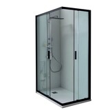 thumbnail of RAPID | Box Doccia Profili Neri 6mm Porte Scorrevoli Anticalcare Montaggio Rapido - 74x74