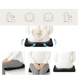 thumbnail of Zitkussen MEDISIT I anti-slip met gelkralen Lycra zwart hjh OFFICE