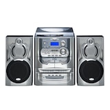 thumbnail of Karcher KA 5300 Kompaktanlage (3-fach CD-Wechsler, Schallplattenspieler, Kassettendeck, Radio, Fernbedienung) silber