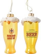 thumbnail of Christbaumschmuck Bierglas Weihnachtskugeln Weihnachtsbaumschmuck Orange Alkohol