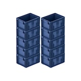thumbnail of PROREGAL 10x VDA KLT Kleinladungsträger mit Verbundboden | HxBxT 21,3x30x40cm | 16,2 Liter | KLT, Transportbox, Transportbehälter