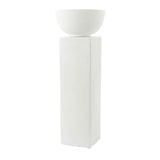 thumbnail of Coupe sur colonne Kurina 29 cm -  Blanc Carré Résine Lou De Castellane 36.00x36.00 cm