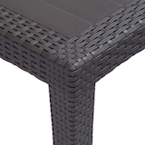 thumbnail of vidaXL Tuintafel 79x79x72 cm rattan-look kunststof bruin