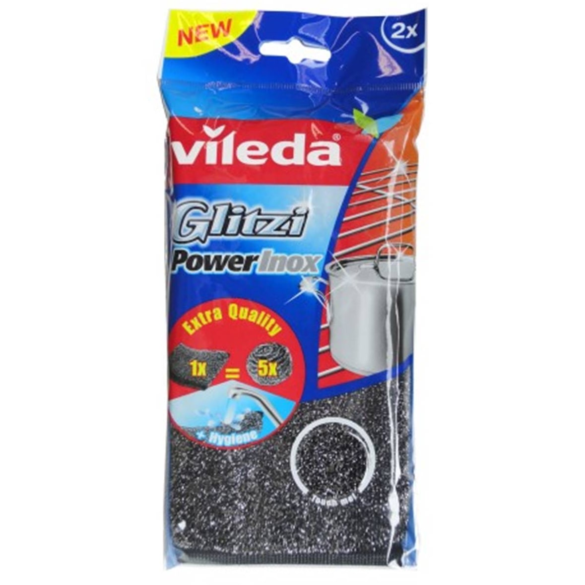 Eponge VILEDA PAD POWER INOX x 2 - Vileda Professional