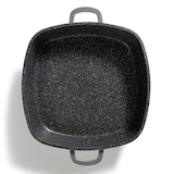 thumbnail of STONELINE® Servierpfanne 28 x 28 cm mit Aroma Glasdeckel, Eckpfanne antihaftbeschichtet, Induktion und backofengeeignet