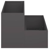 thumbnail of vidaXL Gartenblumentopf Schwarz 100 x 60 x 45 cm Stahl